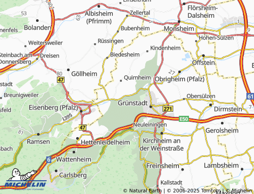 Mapa MICHELIN Mertesheim - ViaMichelin