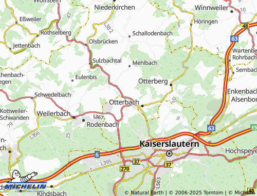 MICHELIN Sambach map - ViaMichelin