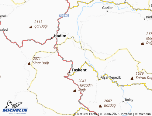 Mappa MICHELIN Kongul - ViaMichelin