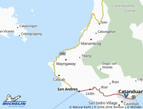 MICHELIN Puting Baybay map - ViaMichelin
