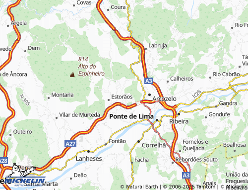 Carte MICHELIN Sardoal - ViaMichelin
