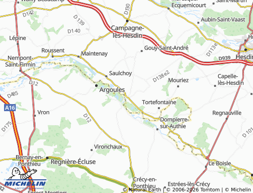 Mapa MICHELIN Douriez - ViaMichelin