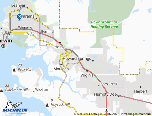 Mapa MICHELIN Johnston - ViaMichelin