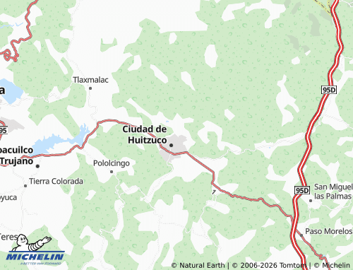 Mappa MICHELIN de la Santa Cruz - ViaMichelin