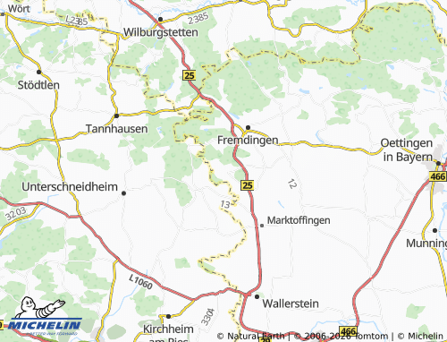 MICHELIN Enslingen map - ViaMichelin