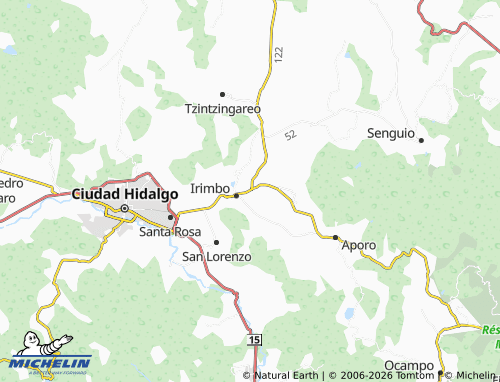 Mappa MICHELIN Los Asebuches - ViaMichelin