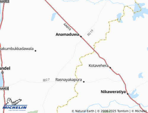 MICHELIN Uppalawatta map - ViaMichelin