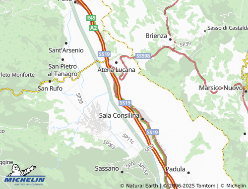 MICHELIN Tempa Grue-Pedace map - ViaMichelin
