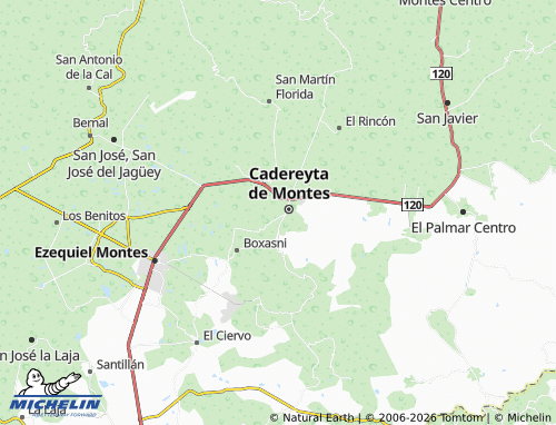 Mapa MICHELIN Ojo de Agua - ViaMichelin