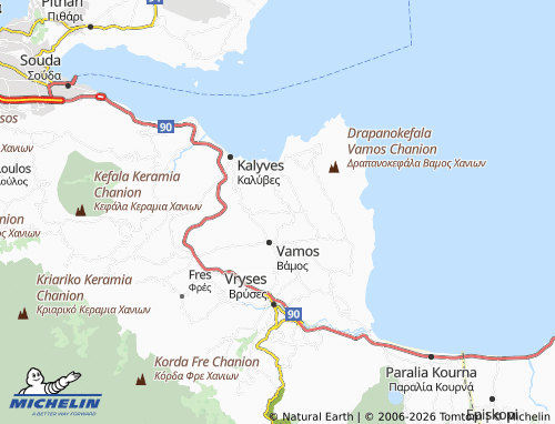 MICHELIN Agios Pavlos map - ViaMichelin