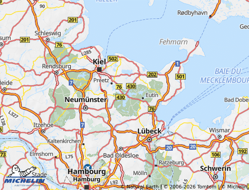 MICHELIN Plön map - ViaMichelin