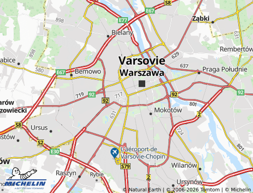 Carte MICHELIN Ochota - ViaMichelin