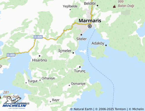 MICHELIN Gölenye map - ViaMichelin