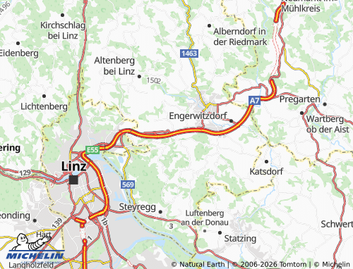 MICHELIN Innertreffling map - ViaMichelin