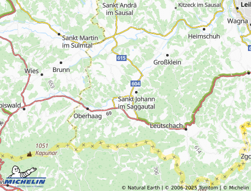 MICHELIN-Landkarte Saggau - ViaMichelin