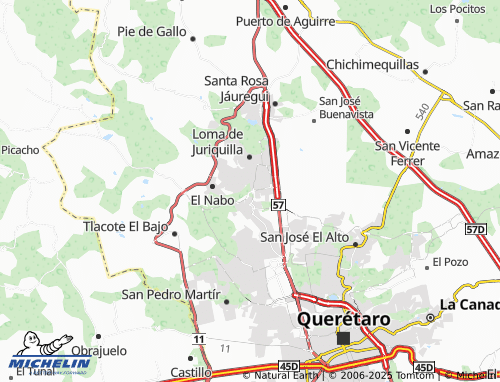 Mapa MICHELIN La Cañada, Juriquilla - ViaMichelin