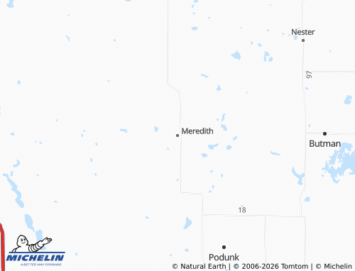 Mapa MICHELIN Meredith - ViaMichelin