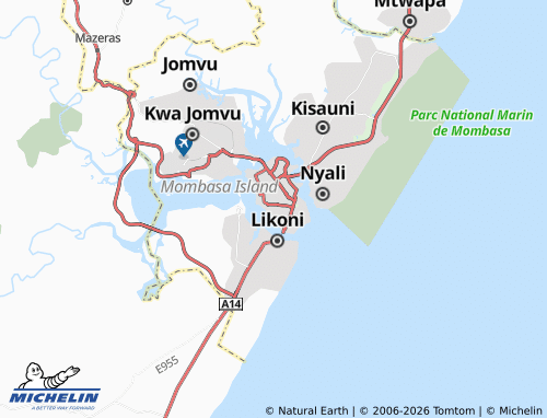 MICHELIN Ganjoni map - ViaMichelin