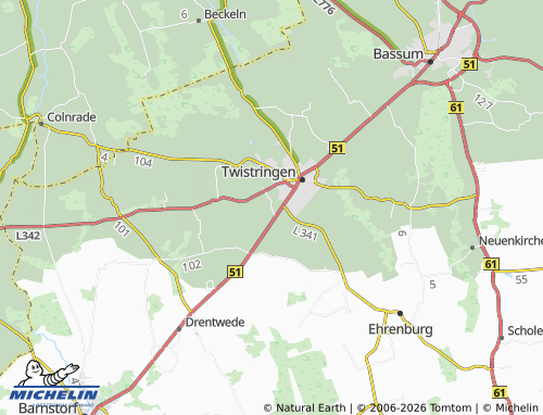 MICHELIN Mörsen map - ViaMichelin
