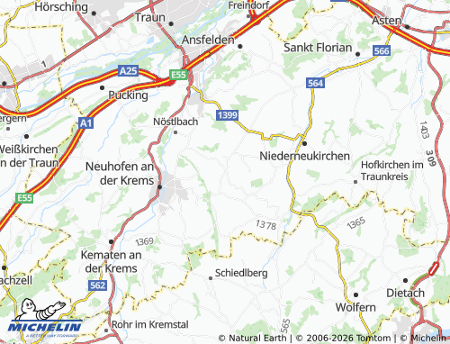 MICHELIN Sankt Marien map - ViaMichelin