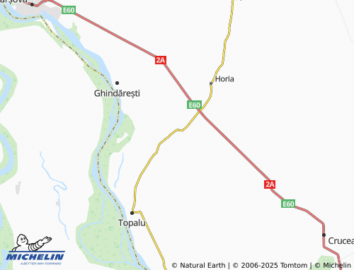 MICHELIN Tichilești map - ViaMichelin