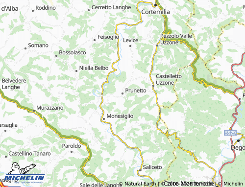 Mappa MICHELIN Prunetto - ViaMichelin
