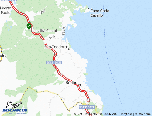MICHELIN La Padula Sicca map - ViaMichelin