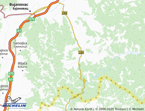 MICHELIN Kuštica map - ViaMichelin