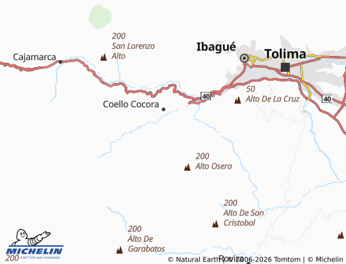 MICHELIN Santa Bárbara map - ViaMichelin