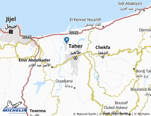 MICHELIN Taheer map - ViaMichelin