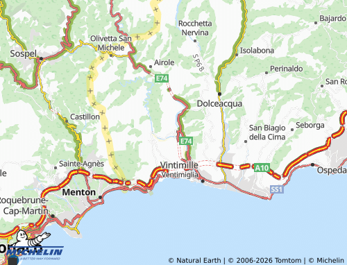 MICHELIN Bevera map - ViaMichelin