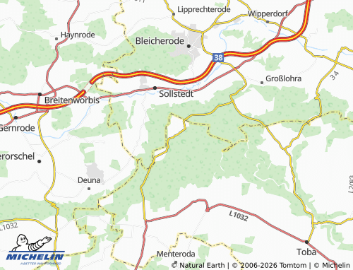 MICHELIN Friedrichsrode map - ViaMichelin