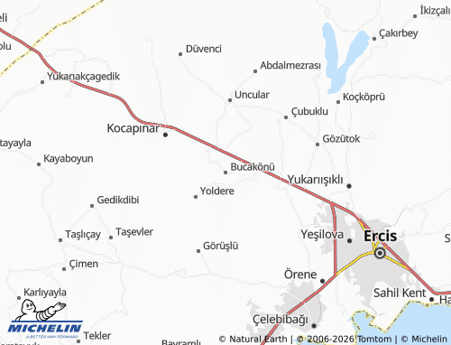Kaart MICHELIN Bucakönü - ViaMichelin