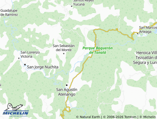 MICHELIN Yetla de Juárez map - ViaMichelin