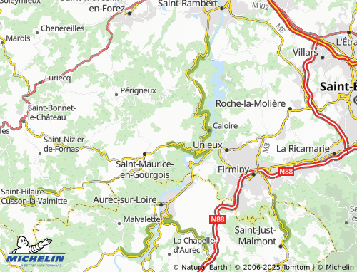 MICHELIN Gland map - ViaMichelin