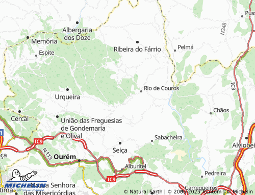 MICHELIN Água Formosa map - ViaMichelin
