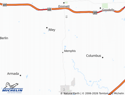Mappa MICHELIN Memphis Station - ViaMichelin