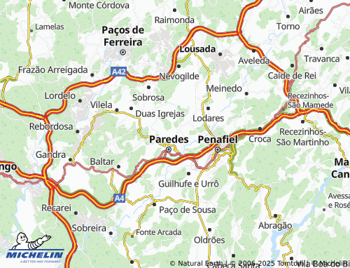 MICHELIN Madalena map - ViaMichelin