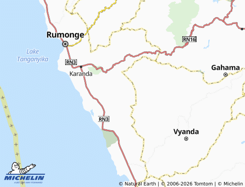 MICHELIN Muhuta map - ViaMichelin