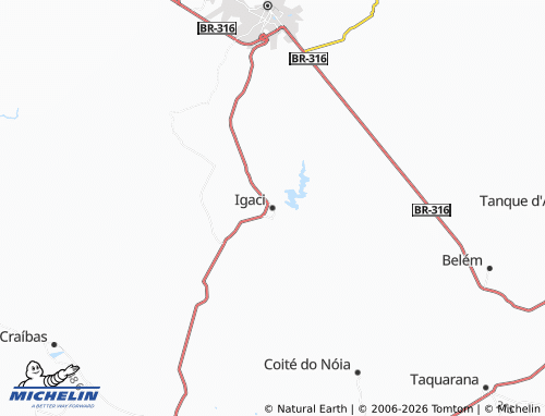MICHELIN Igaci map - ViaMichelin