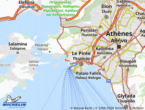 Mapa MICHELIN Keratsini - ViaMichelin