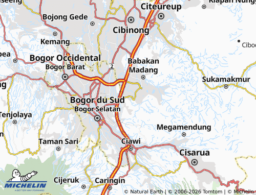 MICHELIN Cikeas map - ViaMichelin