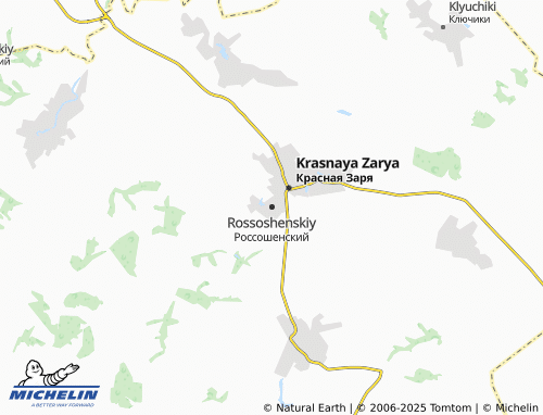 MICHELIN Rossoshenskiy map - ViaMichelin