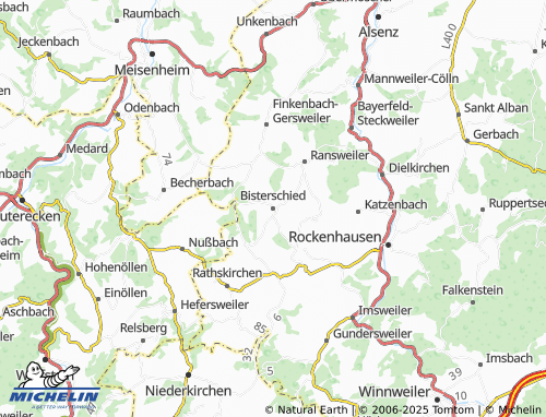 MICHELIN Bisterschied map - ViaMichelin