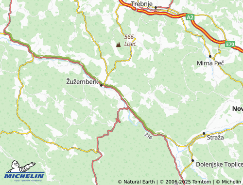 MICHELIN Trebča vas map - ViaMichelin