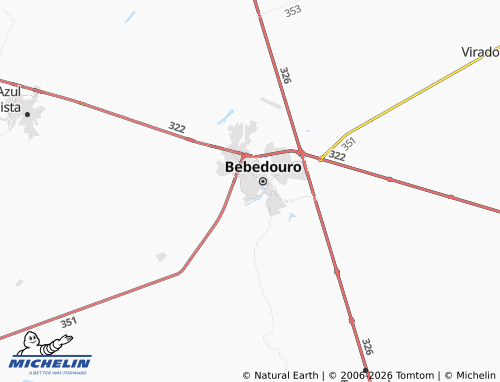 Mapa MICHELIN Vila Paula - ViaMichelin