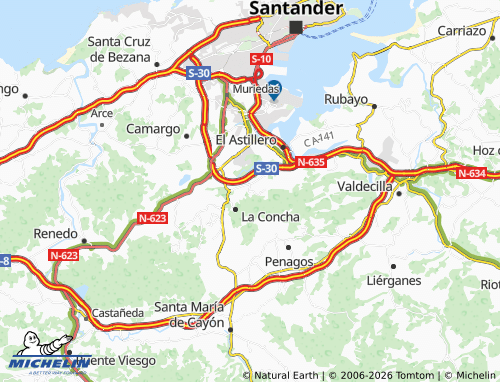 Mapa MICHELIN Liaño - ViaMichelin