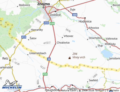 Mappa MICHELIN Dyjákovičky - ViaMichelin
