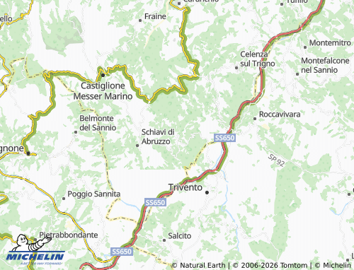 Mapa MICHELIN Castelguidone - ViaMichelin