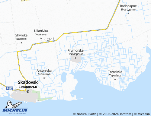 MICHELIN Prymorske map - ViaMichelin